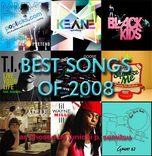 top songs of 2008